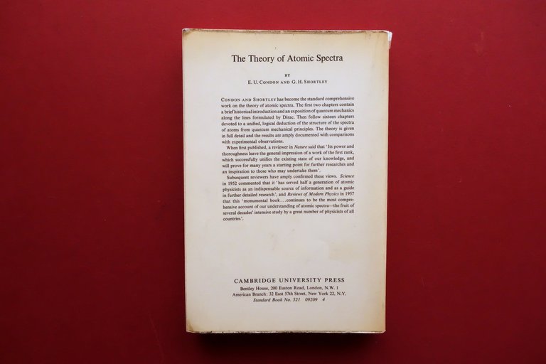 The Theory of Atomic Spectra Condon Shortly Cambridge University Press …