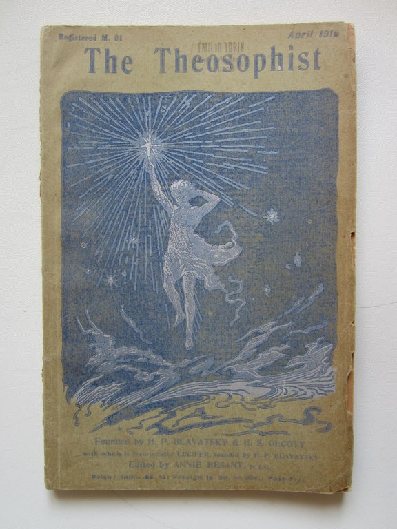 The Theosophist N. 7 1916 Teosofia Occultismo Prima Guerra Mondiale Annie Besant