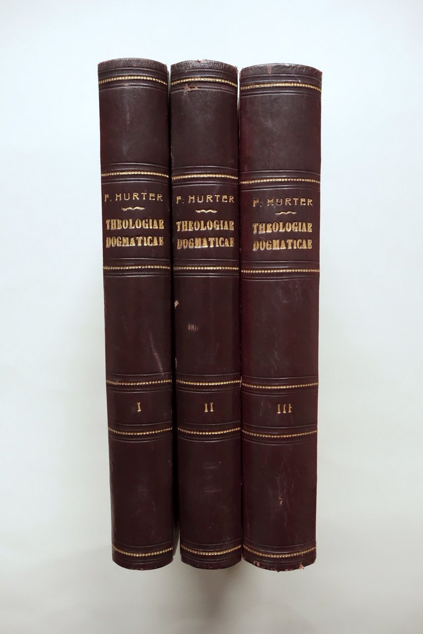 Theologiae Dogmaticae Compendium H. Hurter Wagneriana 1908-09 3 Volumi Completo