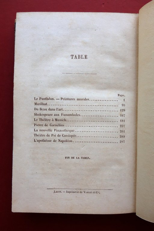 Theophile Gautier l'Art Moderne Michel Levy Paris 1856 1° Edizione …