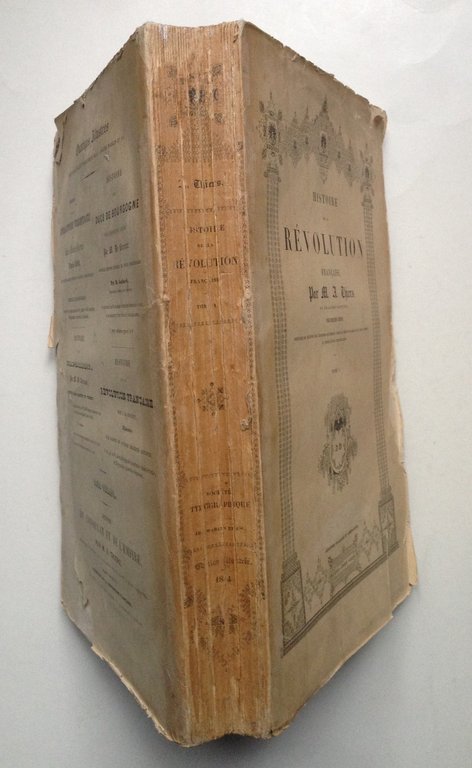 THIERS HISTOIRE DE LA REVOLUTION FRANCAISE WAHLEN 1844 2 VOLUMI