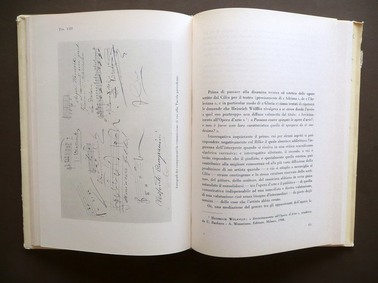 Tomasino d'Amico Francesco Cilea Curci Milano 1960