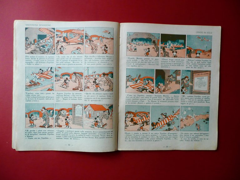 Topolino Eroe dell'Aria Walt Disney Mondadori Albo d'Oro Anno I …