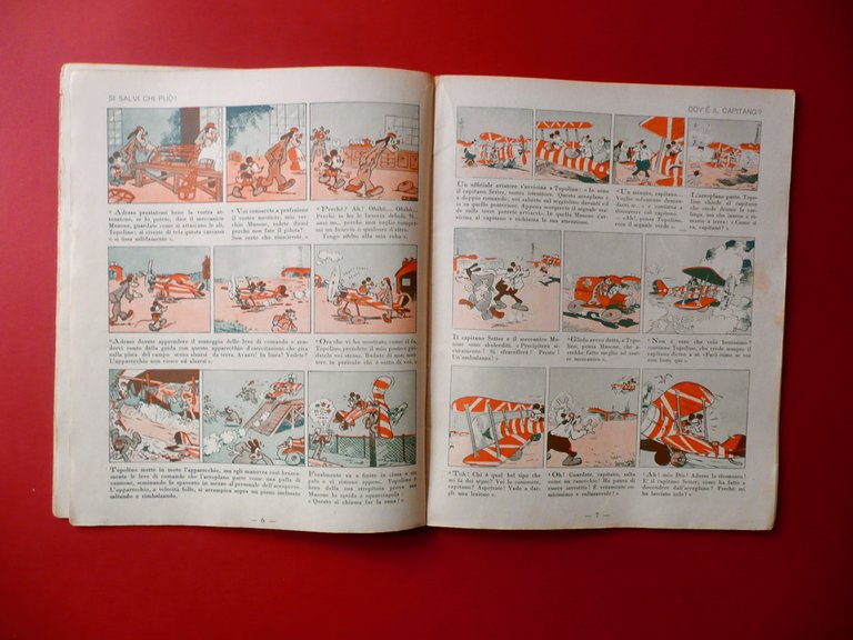Topolino Eroe dell'Aria Walt Disney Mondadori Albo d'Oro Anno I …