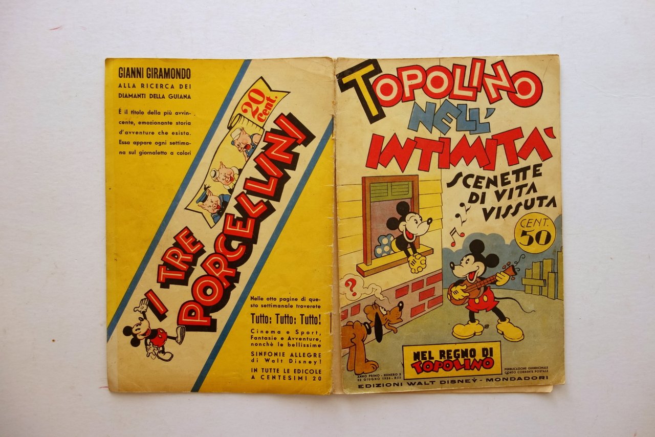Topolino nell'Intimit‡ Scenette di Vita Walt Disney Mondadori Albo N. … | Immagine principale