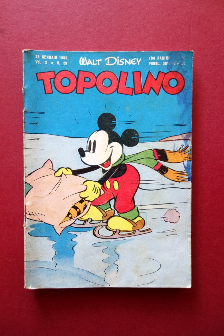 Topolino Walt Disney Vol. X Numero 59 25 Gennaio 1953 …