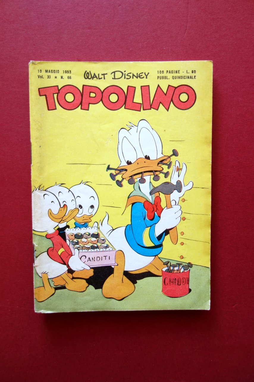 Topolino Walt Disney Vol. XI Numero 66 10 Maggio 1953 …