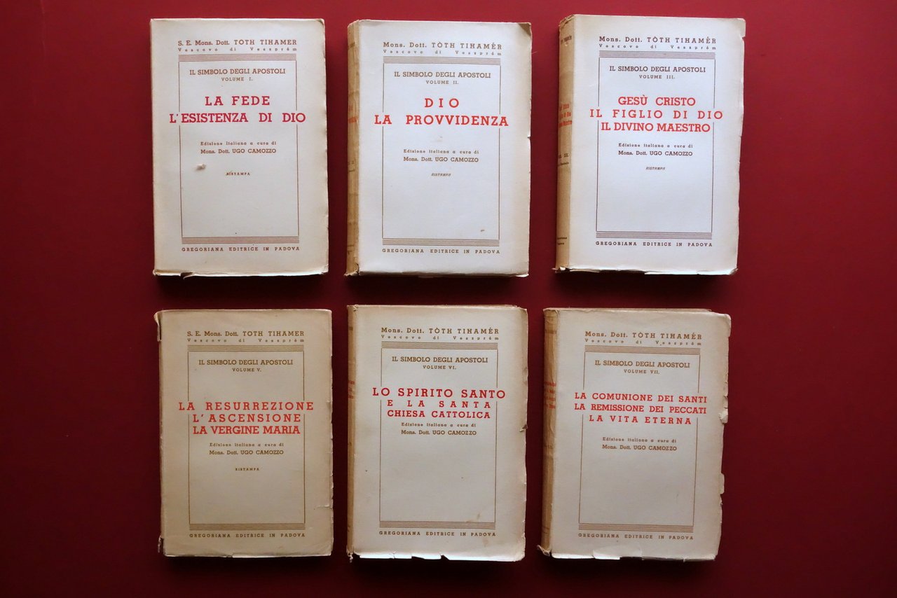 Toth Tihamer il Simbolo degli Apostoli Gregoriana Padova 6 Volumi