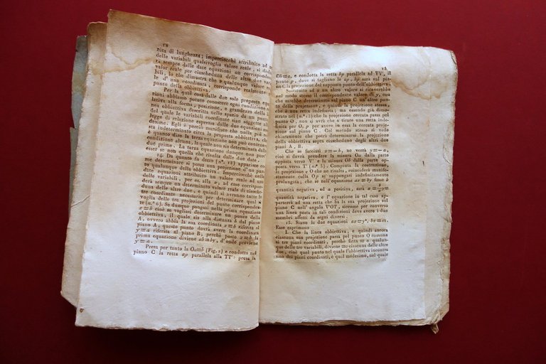 Tramontini Giuseppe Nozioni Preliminari delle Tre Coordinate Modena 1808