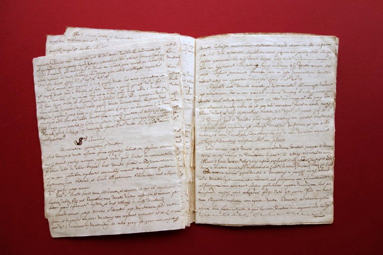 Trattato Manoscritto De Contractibus Liber Secundis Primo '800 Non Completo