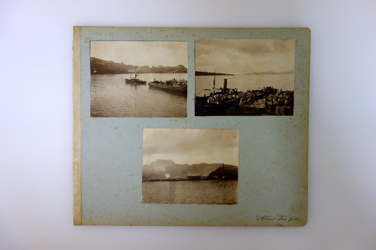 Tre Fotografie Originali Aden Porto di Aden Navi Battelli Trasporto … | Immagine principale