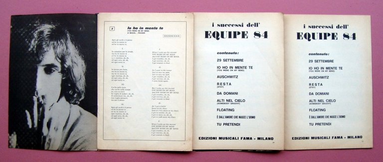 Tre Spartiti i successi dell' Equipe 84 do mi si …