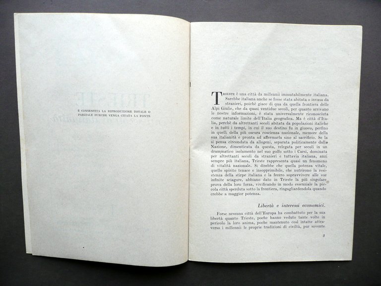Trieste Venti Secoli di Italianit‡ Quaderni della Ricostruzione N. 1 … | Immagine Gallery 2