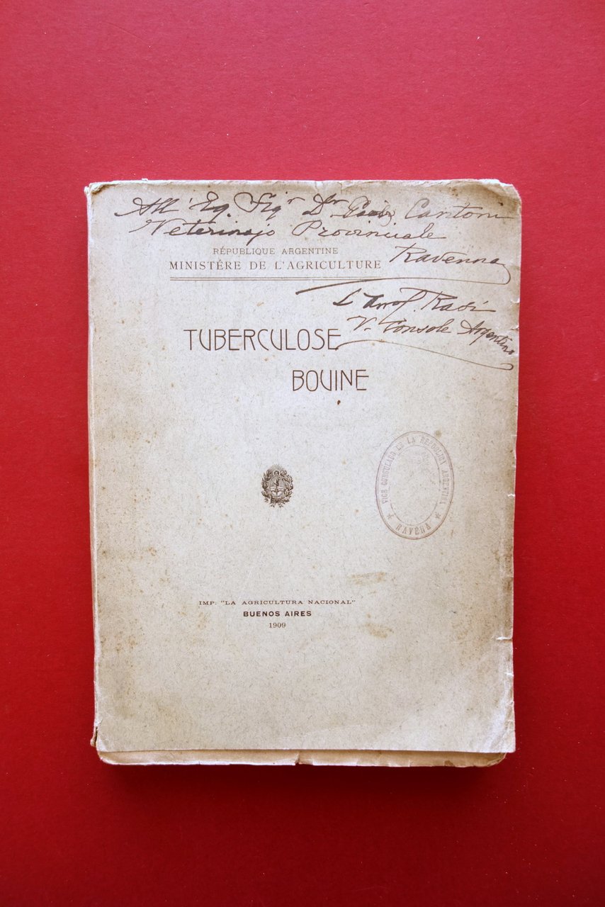 Tuberculose Bovine Extrait du Rapport au Ministre Ramon Bidart Buenos … | Immagine principale