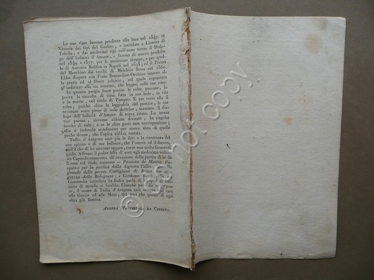 Tullia d'Aragona Poetessa Ritratto Biografia Gervasi Napoli Mazzarella Cerreto | Immagine Gallery 2