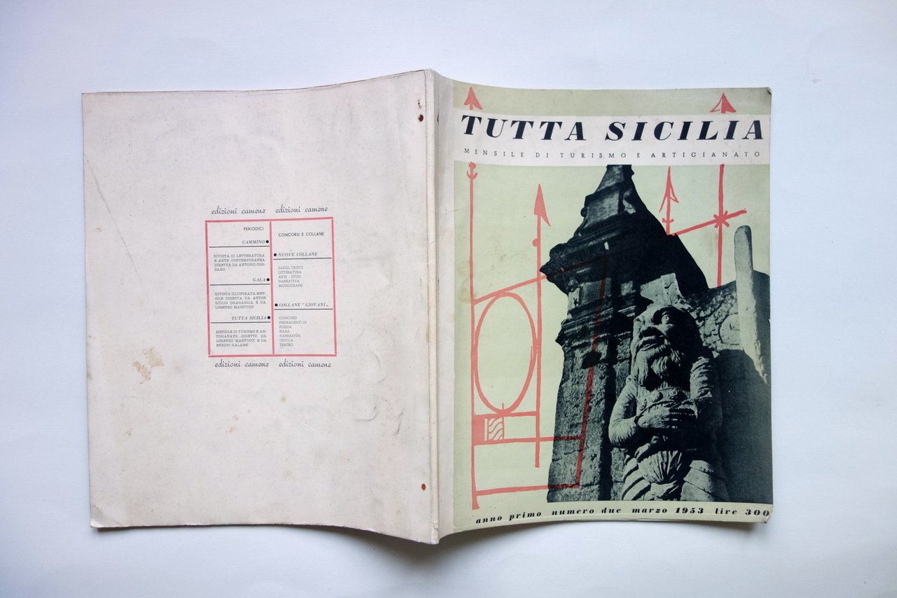 Tutta Sicilia Rivista Anno I N. 2 1953 Ceramiche Collesano …