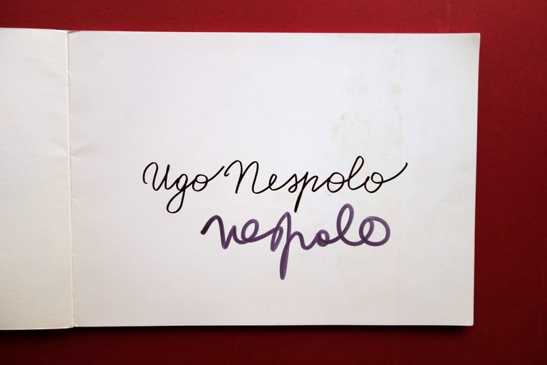 Ugo Nespolo Sinbad il Marinaio Galleria Blu Milano 1972 Autografo