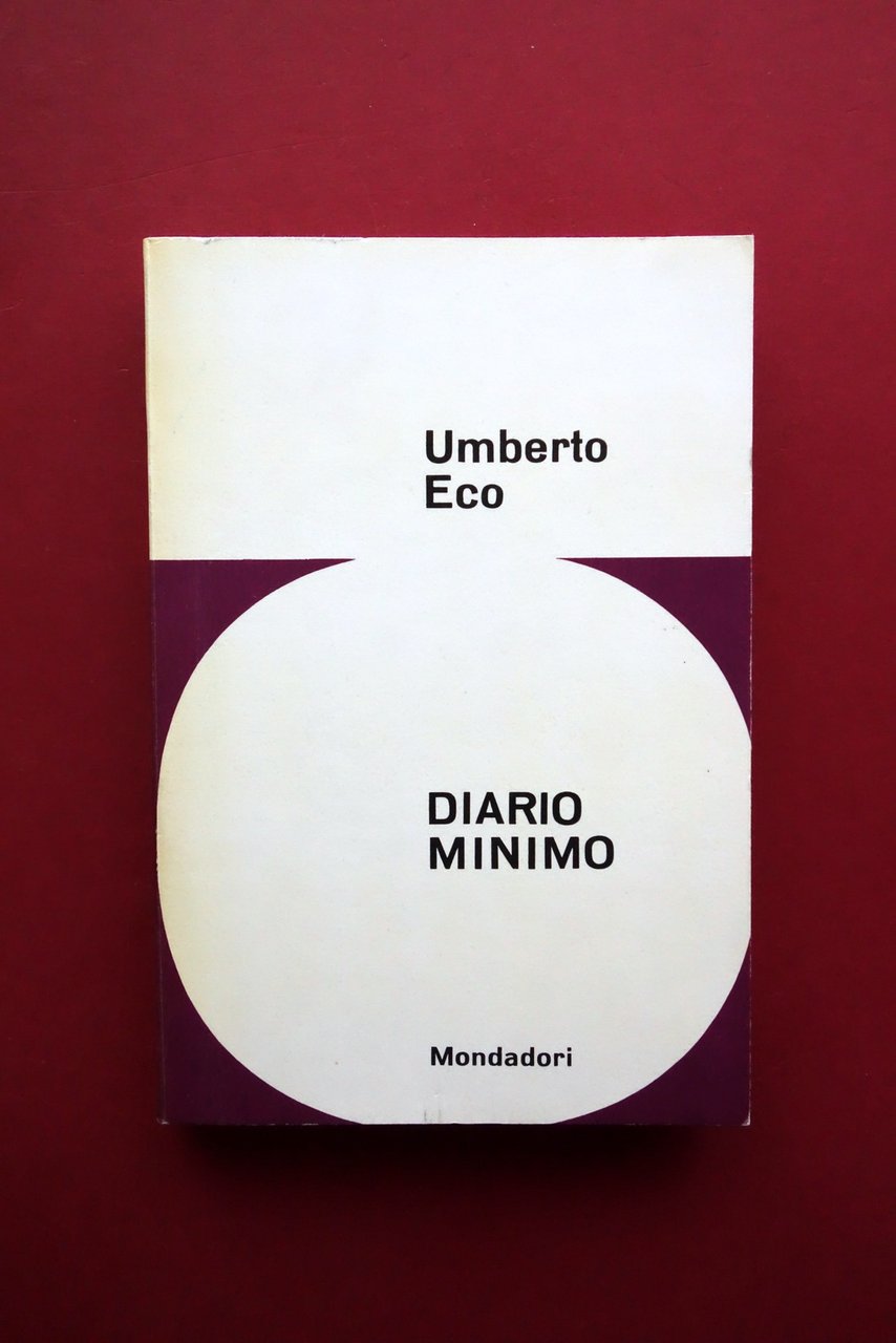 Umberto Eco Diario Minimo Mondadori 1963 Prima Edizione Raro