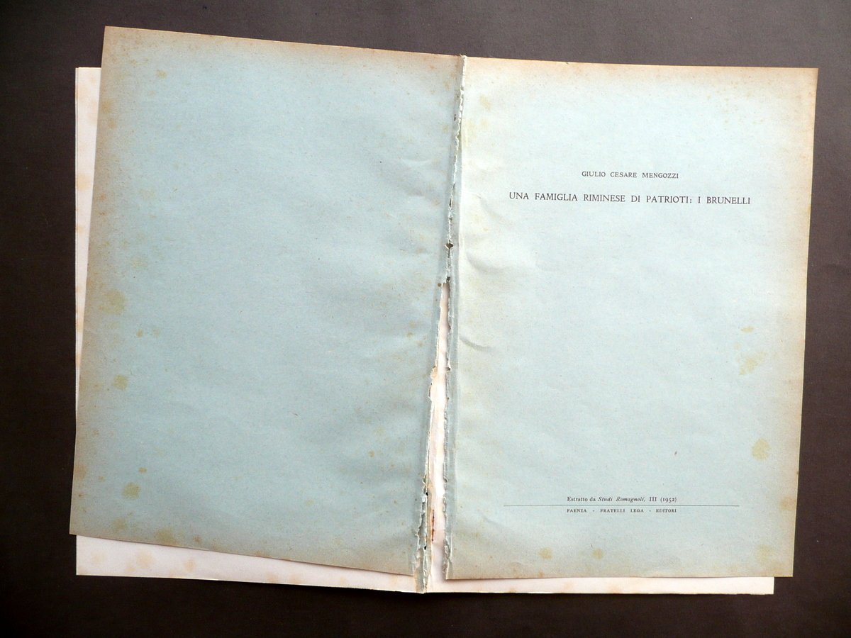 Una Famiglia Riminese di Patrioti i Brunelli Mengozzi F.lli Lega … | Immagine principale