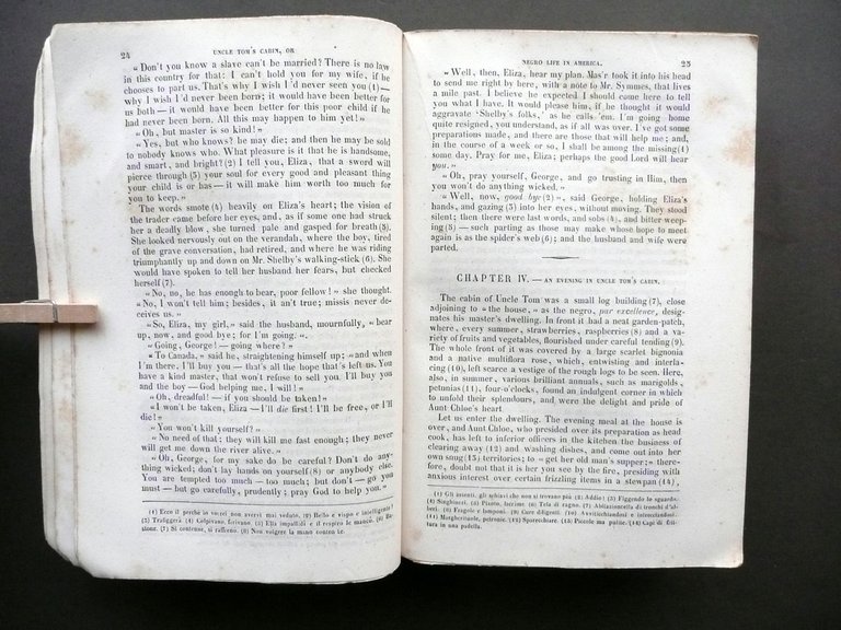 Uncle Tom's Cabin Harriet Beecher Stowe Millhouse Milan 1853 Note …