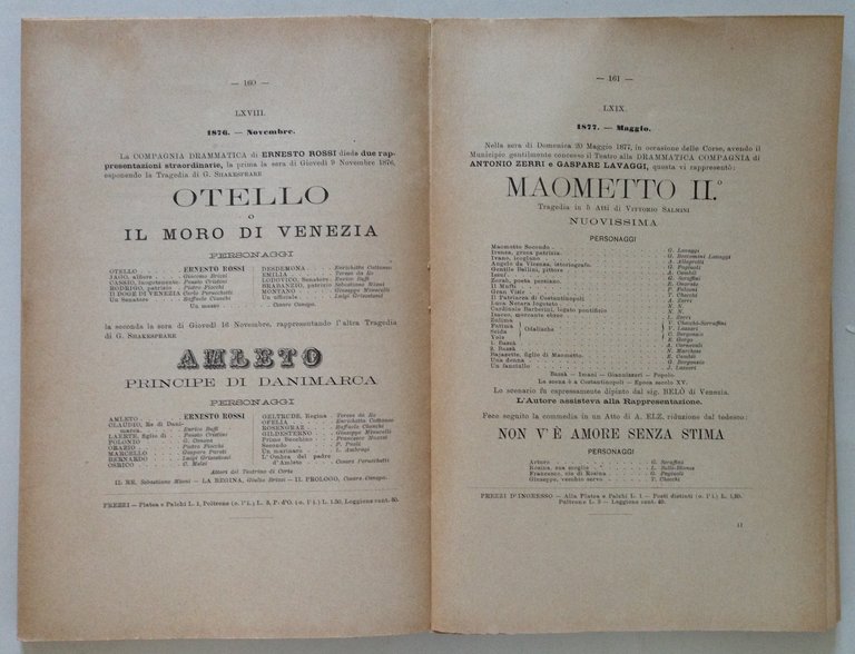 V Tardini La Drammatica nel Nuovo Teatro Comunale di Modena …