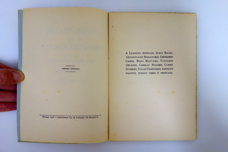 Vade-Mecum del Perfetto Fascista di Leo Longanesi Vallecchi 1926 Molto … | Immagine Gallery 5