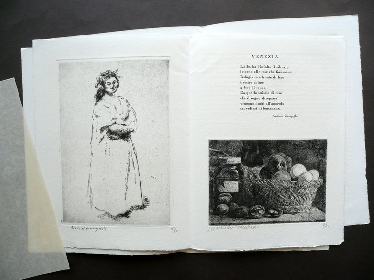 Valbona Urbino Arte Decorazione Libro Romagnoli Baschieri Acqueforti 1959
