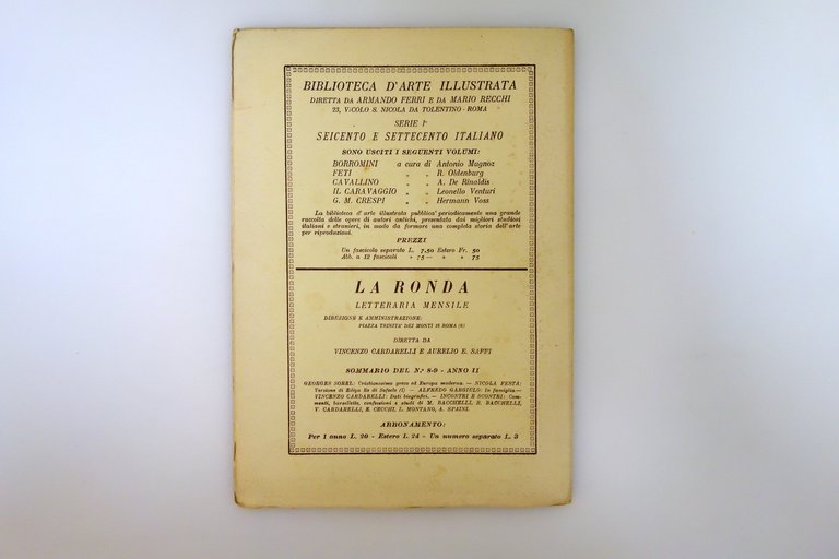 Valori Plastici Rivista d'Arte Anno III Num. 1 Roma 1921 … | Immagine Gallery 2