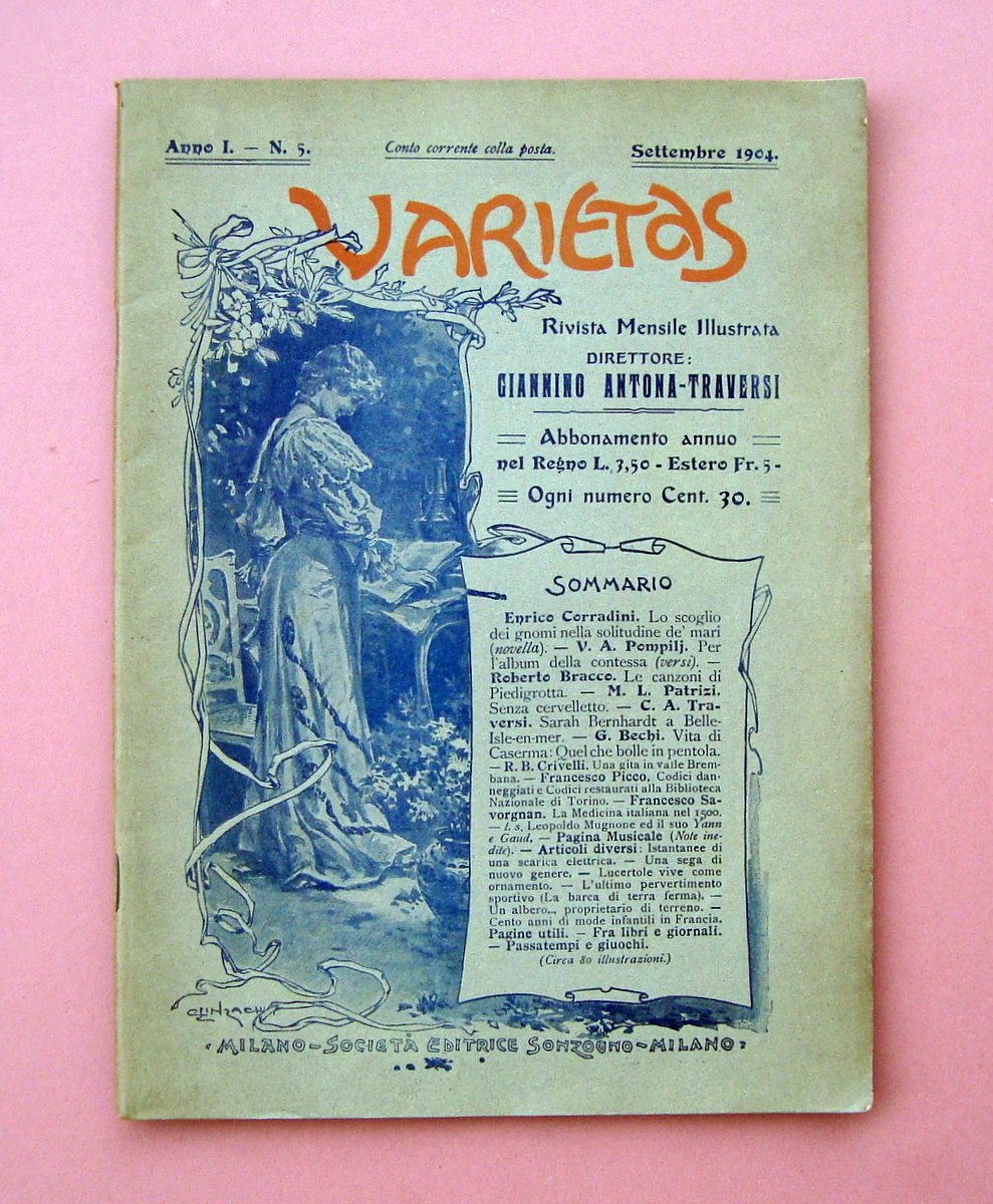 Varietas Anno I n 5 Settembre 1904 Crivelli Una Gita …