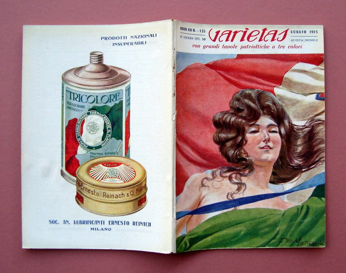 Varietas Anno XII n 135 Luglio 1915 I Nostri Soldati …