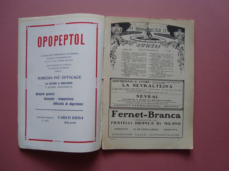 Varietas Anno XIII N 145 Maggio 1916 Vita e Costumi …