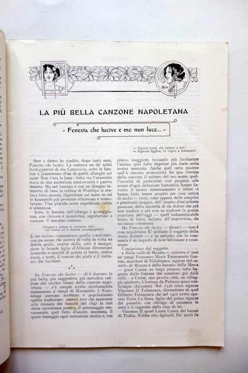 Varietas Rivista Luglio 1904 La Pi˘ Bella Canzone Napoletana Di …