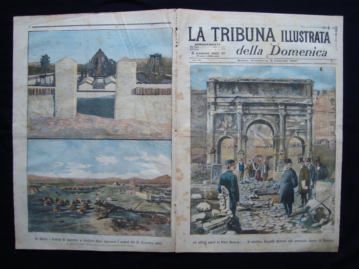 Veduta di Agordat cimitero caduti del 21 dicembre 1893 TRIBUNA … | Immagine principale