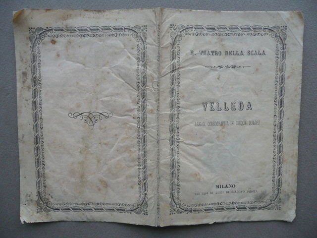 Velleda Rota Dall'Argine Libretto Ballo Teatro Alla Scala Milano Pirola … | Immagine principale