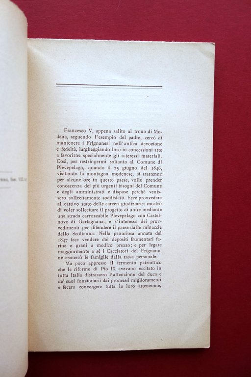 Venceslao Santi Pievepelago nel 1848 Societ‡ Tipografica Modenese 1913 Modena