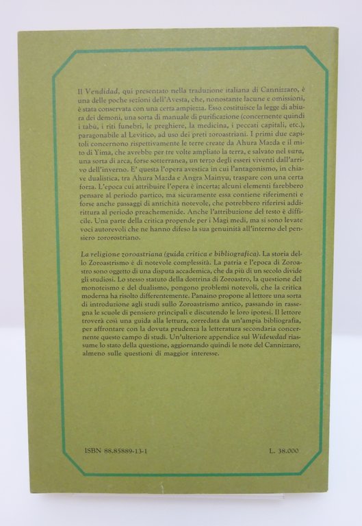 VENDIDAD LEGGE DI ABIURA DEI DEMONI AVESTA ZOROASTRIANO CANNIZZARO MIMESIS … | Immagine Gallery 2