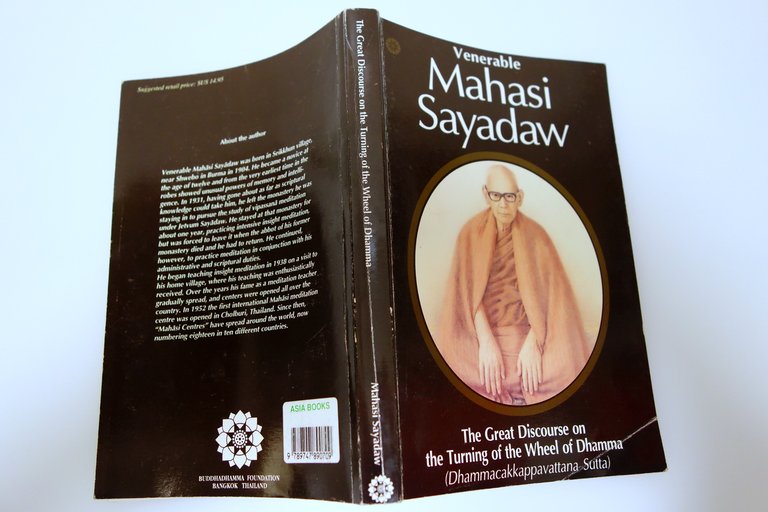 VENERABLE MAHASI SAYADAW DISCOURSE OF THE TOURNING WHEEL OF DHAMMA …