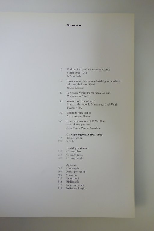 Venini Catalogo Ragionato 1921-1986 Anna Venini Diaz Skira 2000 | Immagine Gallery 3