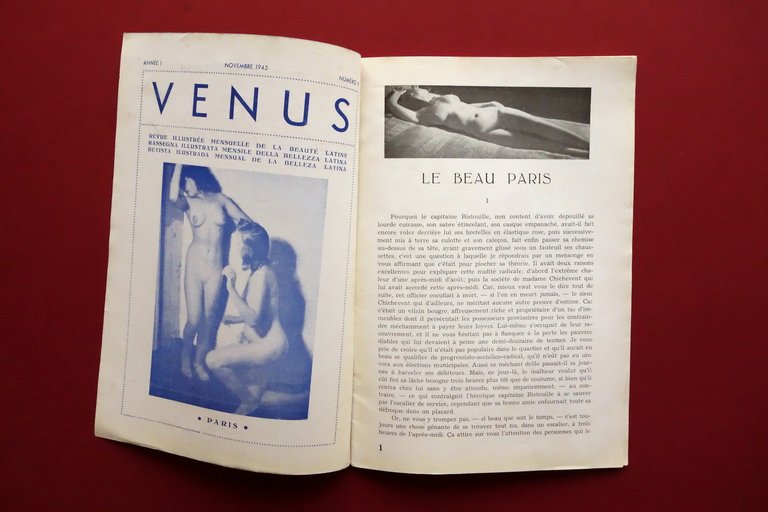 Venus Rassegna Illustrata Mensile della Bellezza Latina Anno I N.6 …