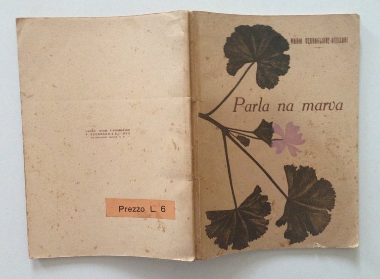 VERNAGLIONE ATTISANI MARIA PARLA NA MARVA PUGLIA LECCE SCORRANO 1932