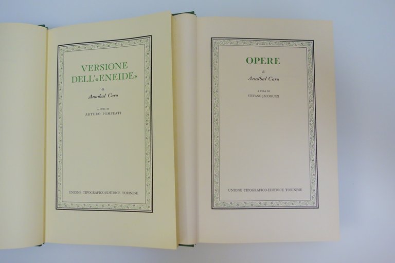 VERSIONE DELL'ENEIDE E OPERE DI ANNIBAL CARO UTET POMPEATI JACUMUZZI … | Immagine Gallery 2