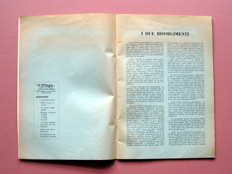 Vignola nel Risorgimento Edizione Speciale Il Ciliegio 1962 centenario unit‡ … | Immagine Gallery 2