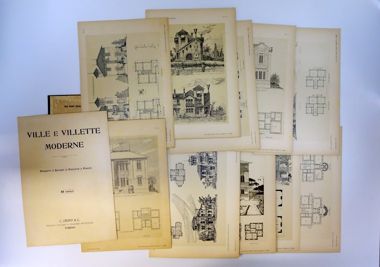 Ville e Villette Moderne Progetti e Schizzi 80 Tavole Crudo …