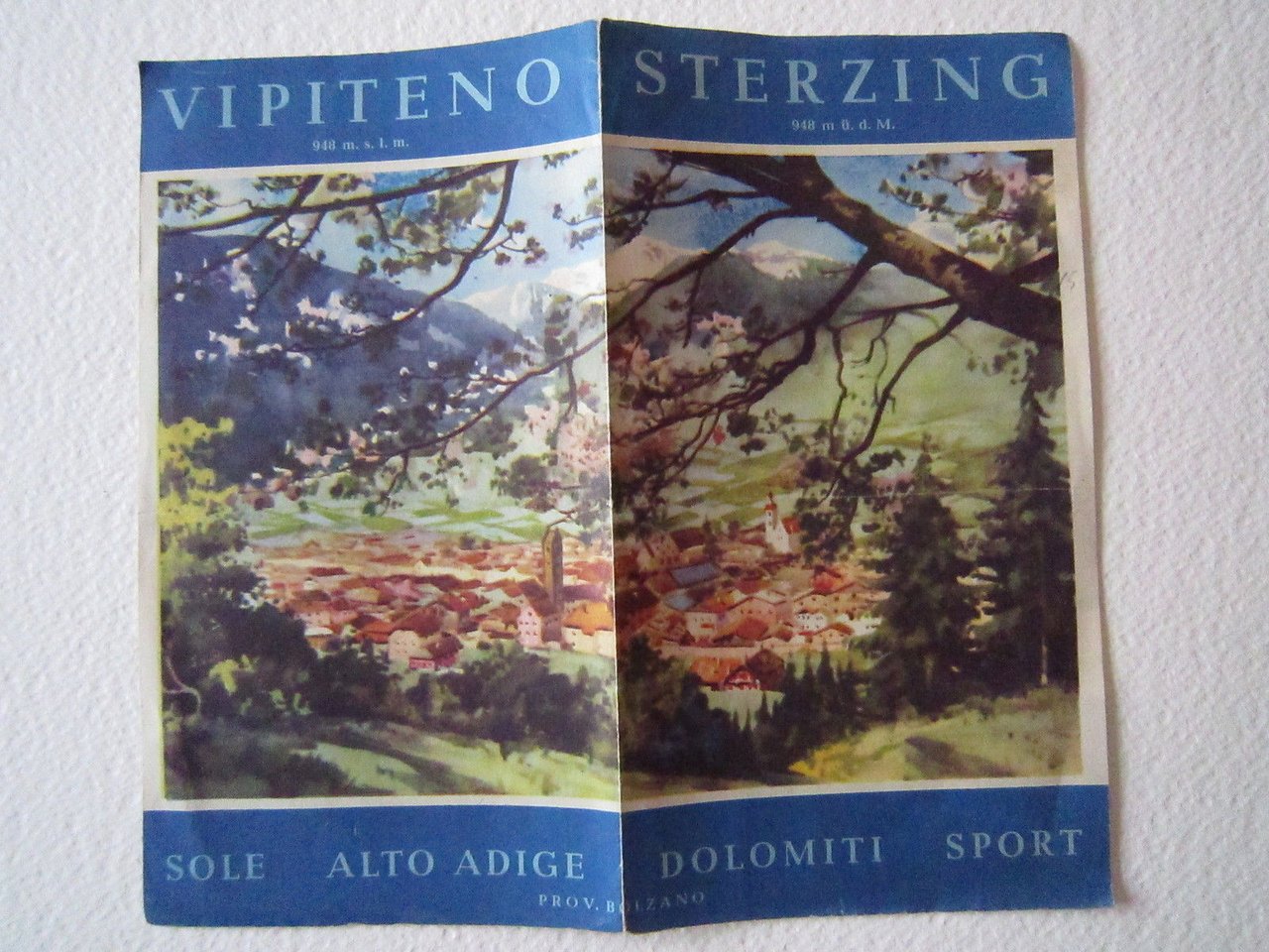Vipiteno Sterzing Sport Alto Adige Dolomiti montagna 1940 Brossura Turistica