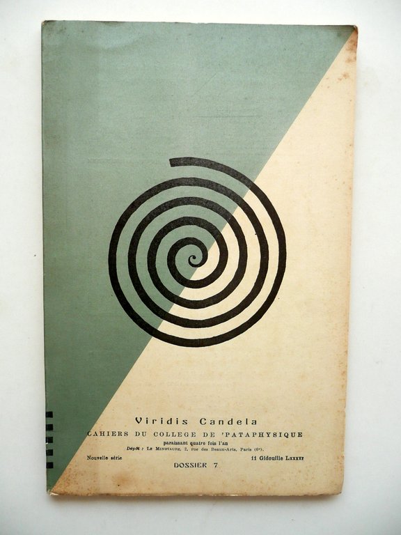 Viridis Candela College Pataphysique Dossier 7 Ex Libris Piero Chiara Patafisica