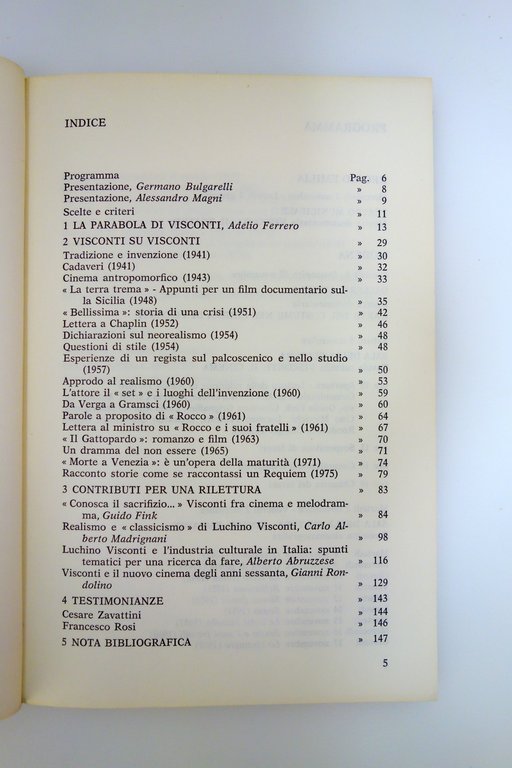 Visconti: il Cinema Catalogo Critico Modena Reggio Emilia 1977 16 …