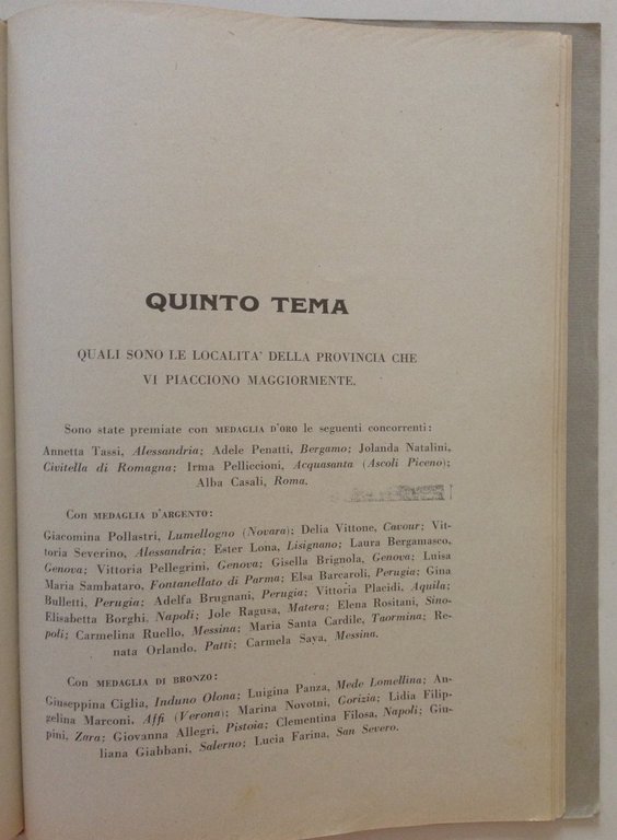 Visioni e Glorie della Patria Nella Parola delle Piccole Italiane …