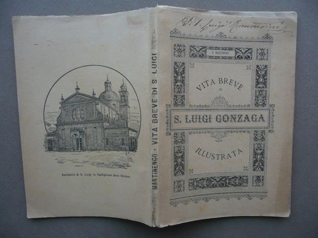 Vita Breve Di San Luigi Gonzaga Martinengo Milano 1891 Castiglione Stiviere