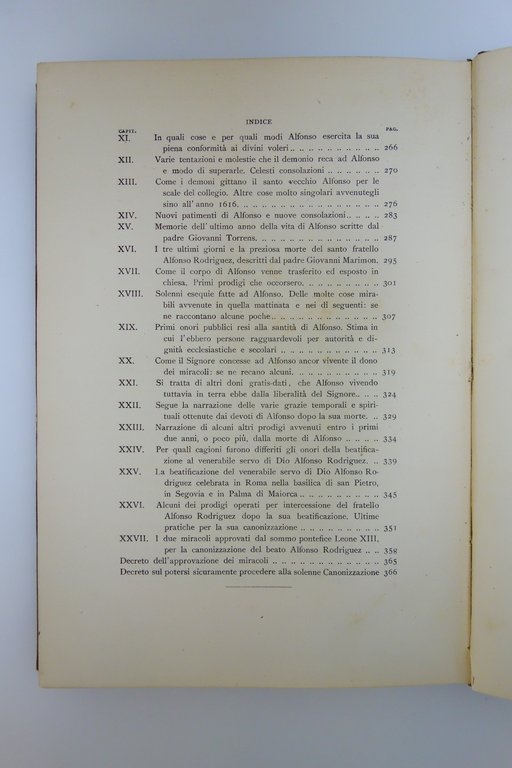Vita di S. Alfonso Rodriguez G. Bonavenia Tipografia Vaticana Roma …