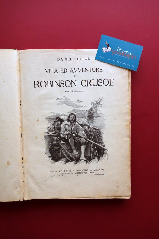 Vita e Avventure di Robinson Crusoe Daniel Defoe Sonzogno Illustrazioni … | Immagine Gallery 4